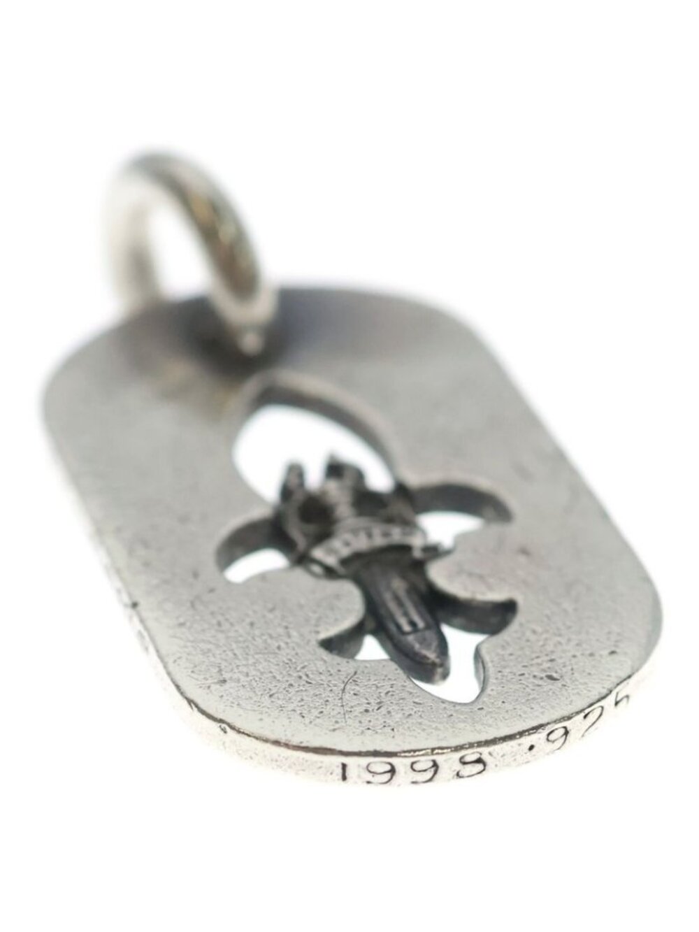 Chrome Hearts D Tag Sml Fle Dag Fudaga Dog Tag Small Necklace Top - Picture 5 of 6